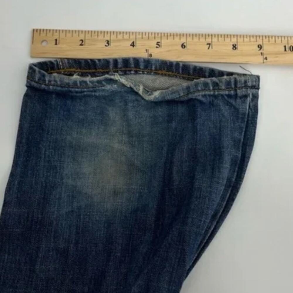 Artful Dodge Jeans, Mens Size 34, Blue Embroidered Relaxed Denim - Picture 9 of 10